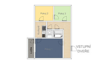 Prodej bytu 3+1 v družstevním vlastnictví 71 m², Paskov