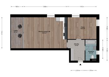 Pronájem bytu 2+kk v osobním vlastnictví 62 m², Starý Plzenec