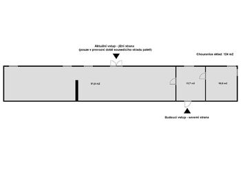 Pronájem skladovacích prostor 124 m², Český Brod