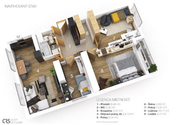 Prodej bytu 3+1 v osobním vlastnictví 83 m², Mladá Boleslav