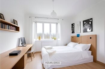 Vizualizace ložnice - Prodej domu 176 m², Brno