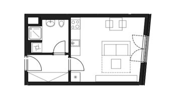 Pronájem bytu 1+kk v osobním vlastnictví 29 m², Plzeň