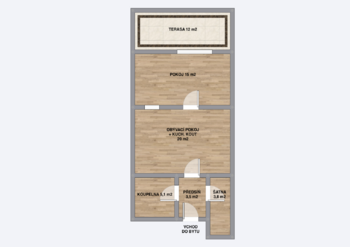 Prodej bytu 2+kk v osobním vlastnictví 52 m², Vranovice