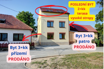 Prodej bytu 2+kk v osobním vlastnictví 75 m², Vilémovice