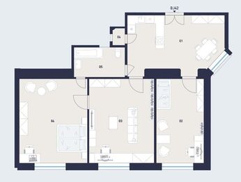 Prodej bytu 3+1 v osobním vlastnictví 97 m², Praha 6 - Střešovice