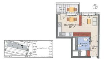 Pronájem bytu 1+kk v osobním vlastnictví 34 m², Praha 5 - Třebonice