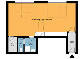 Prodej bytu 1+kk v osobním vlastnictví 67 m², Praha 3 - Žižkov