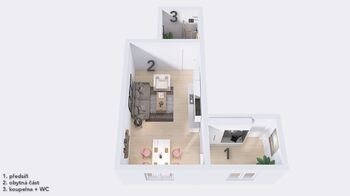 Pronájem bytu 1+kk v osobním vlastnictví 36 m², Šumperk