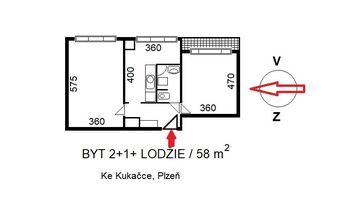 Prodej bytu 2+1 v osobním vlastnictví 61 m², Plzeň