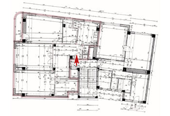 Projektová dokumentace  - výřez - Prodej bytu 3+1 v osobním vlastnictví 104 m², Brno