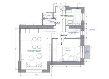 Pronájem bytu 2+kk v osobním vlastnictví 58 m², Praha 5 - Smíchov