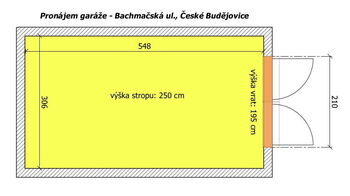 Pronájem garáže 19 m², České Budějovice