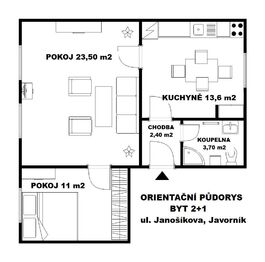 Prodej bytu 2+1 v osobním vlastnictví 54 m², Javorník