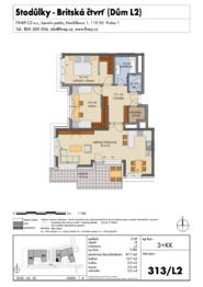 Pronájem bytu 3+kk v osobním vlastnictví 101 m², Praha 5 - Třebonice