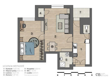 Prodej bytu 2+1 v osobním vlastnictví 58 m², Praha 3 - Žižkov