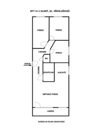 Prodej bytu 4+1 v osobním vlastnictví 86 m², Slaný