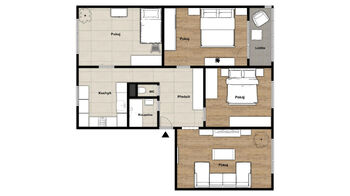 Prodej bytu 4+1 v osobním vlastnictví 87 m², Chomutov