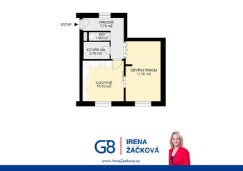 Prodej bytu 2+kk v osobním vlastnictví 45 m², Jinočany