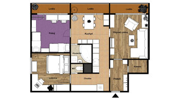 Prodej bytu 3+1 v osobním vlastnictví 69 m², Chomutov