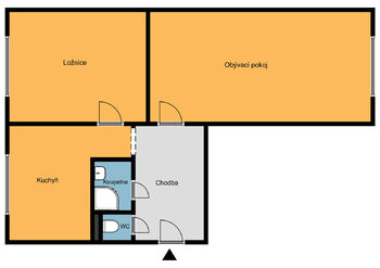 Pronájem bytu 2+1 v osobním vlastnictví 55 m², Praha 6 - Břevnov