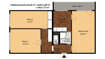 Prodej bytu 3+1 v osobním vlastnictví 75 m², Praha 10 - Strašnice