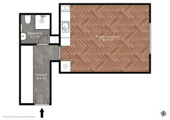 Pronájem bytu 1+kk v osobním vlastnictví 36 m², Praha 7 - Holešovice