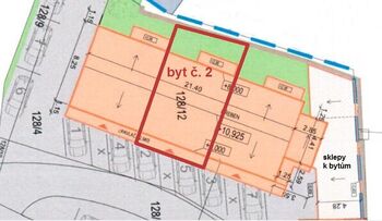 Prodej bytu 2+kk v osobním vlastnictví 50 m², Praha 5 - Sobín