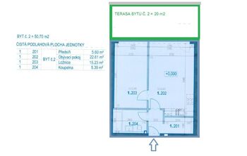 Prodej bytu 2+kk v osobním vlastnictví 50 m², Praha 5 - Sobín