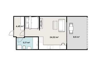 Prodej bytu 1+kk v osobním vlastnictví 34 m², Praha 9 - Vysočany