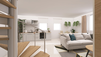 vizualizace přízemí - Prodej domu 92 m², Červené Pečky