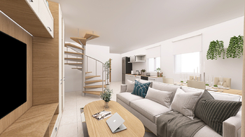 vizualizace přízemí - Prodej domu 92 m², Červené Pečky