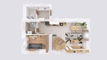 půdorys - přízemí - Prodej domu 92 m², Červené Pečky