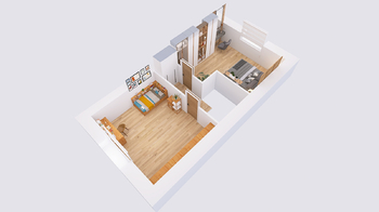 půdorys - I. patro - Prodej domu 92 m², Červené Pečky