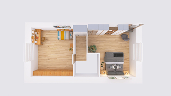 půdorys - I. patro - Prodej domu 92 m², Červené Pečky