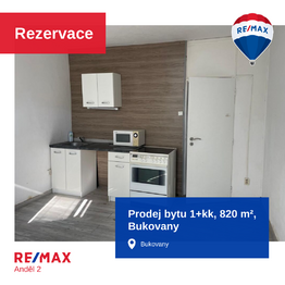 Prodej bytu 1+kk v osobním vlastnictví 820 m², Bukovany