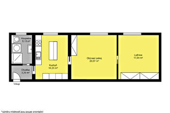 Prodej bytu 2+1 v osobním vlastnictví 76 m², Nymburk