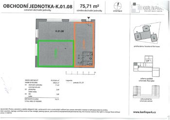 Pronájem obchodních prostor 34 m², Praha 8 - Karlín