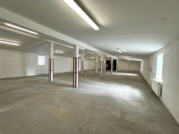 spodní hala (výrobní) - Pronájem skladovacích prostor 729 m², Lužany