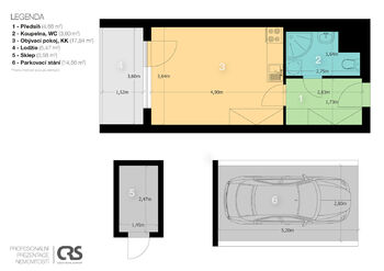 Pronájem bytu 1+kk v osobním vlastnictví 26 m², Praha 4 - Michle