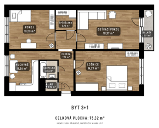 Prodej bytu 3+1 v osobním vlastnictví 82 m², Ostrava