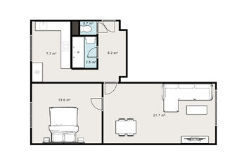 Prodej bytu 2+1 v osobním vlastnictví 50 m², Mělník