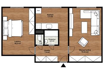 Prodej bytu 2+1 v osobním vlastnictví 58 m², Ostrava