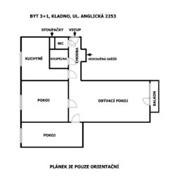 Prodej bytu 3+1 v osobním vlastnictví 64 m², Kladno