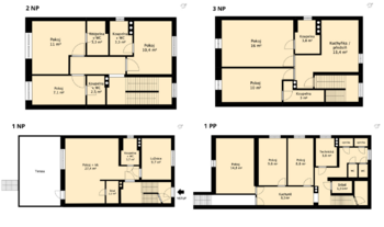 Prodej ubytovacího zařízení 209 m², Brno