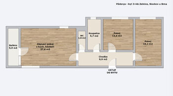 Prodej bytu 3+kk v osobním vlastnictví 86 m², Slavkov u Brna