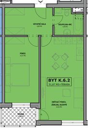 Pronájem bytu 2+kk v osobním vlastnictví 57 m², České Budějovice