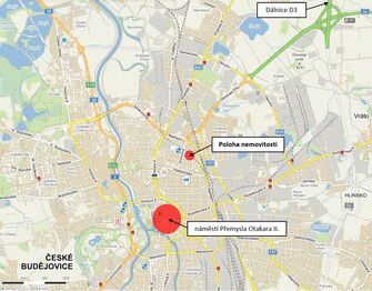 Pronájem bytu 2+kk v osobním vlastnictví 57 m², České Budějovice