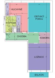 Prodej bytu 2+1 v osobním vlastnictví 61 m², Jihlava