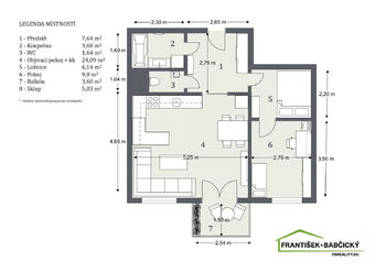 Prodej bytu 2+kk v osobním vlastnictví 58 m², Praha 10 - Uhříněves