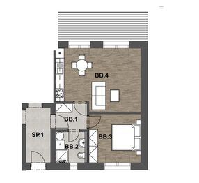 Prodej bytu 2+kk v osobním vlastnictví 46 m², Lázně Toušeň